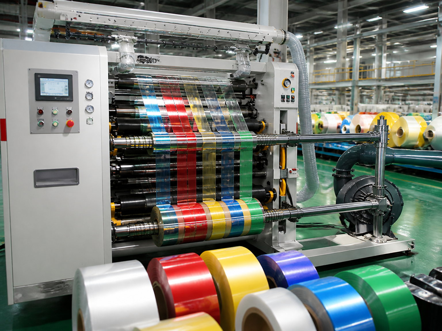 Slitting Machine for Plastic Film Converting Industry